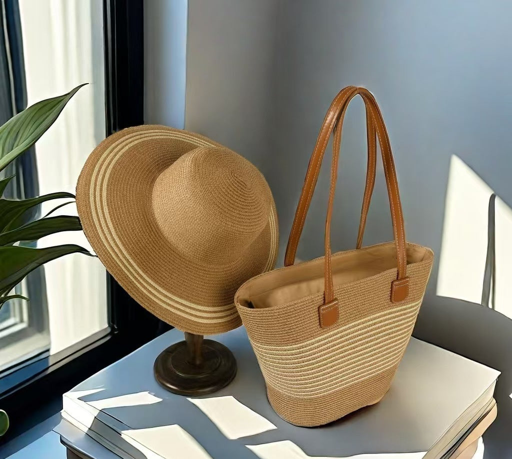 Seaside Straw Hat & Bag Set – Your Perfect Summer Holiday Essential