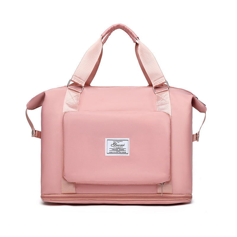 Multi-Pocket Foldable Travel Bag – Lightweight Weekender & Gym Tote for Women