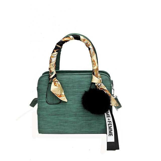 Elegant Ribbon Handle Handbag – Stylish Shoulder Bag for Everyday Chic