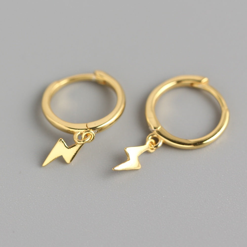Dainty Silver Hoop Earrings with Crystal Charms – Elegant Sparkle for Every Day