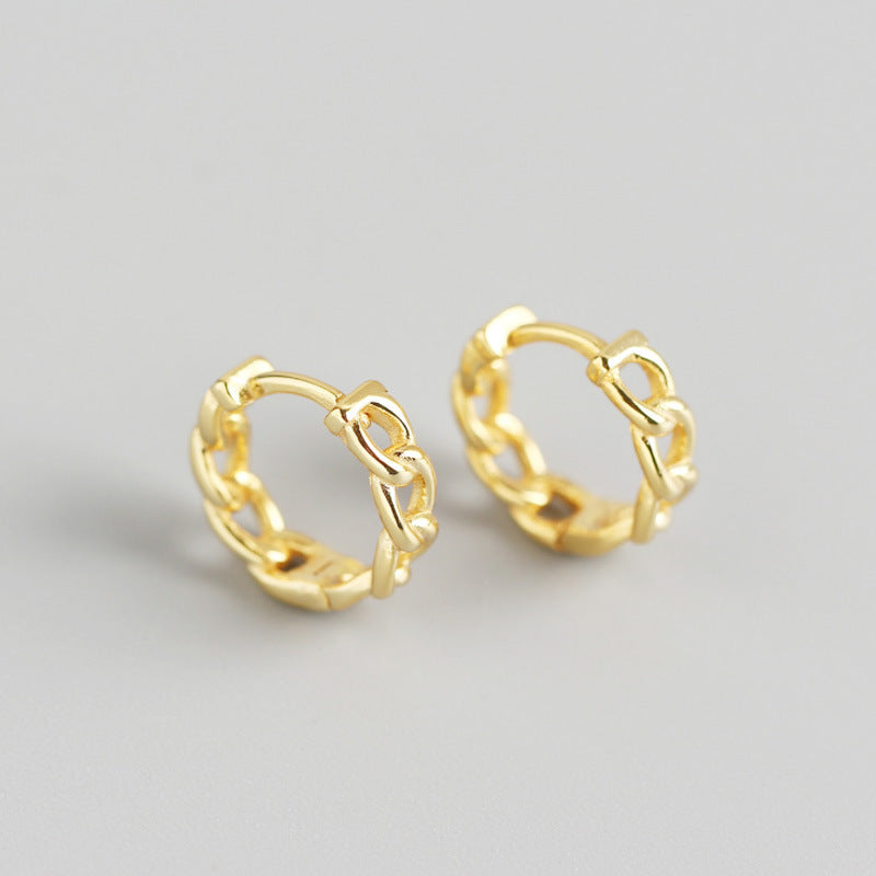 Dainty Silver Hoop Earrings with Crystal Charms – Elegant Sparkle for Every Day
