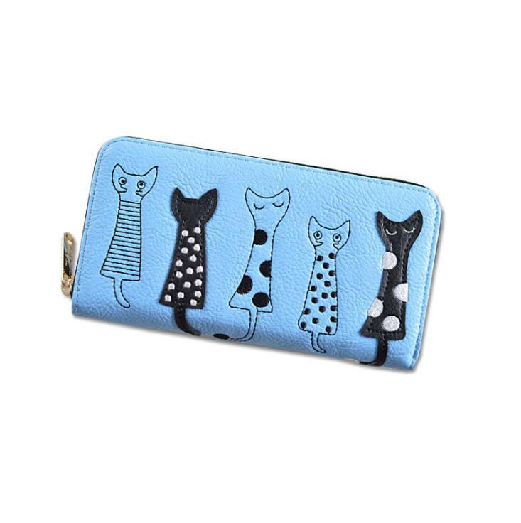 Playful Cats Long Wallet – A Touch of Whimsy for Cat Lovers