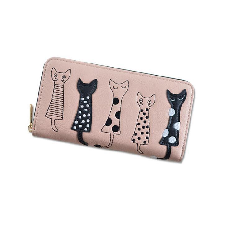 Playful Cats Long Wallet – A Touch of Whimsy for Cat Lovers
