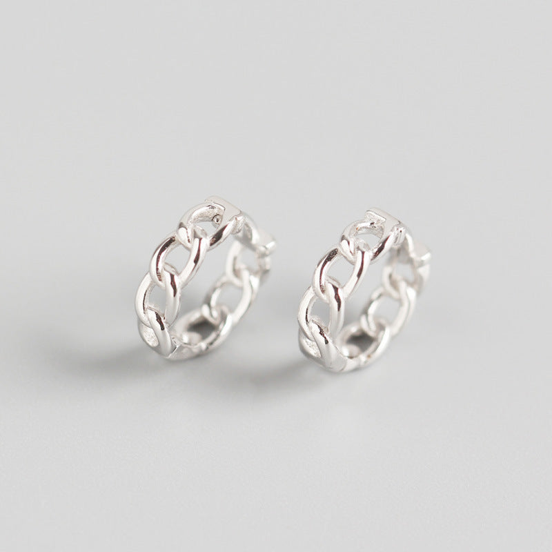 Dainty Silver Hoop Earrings with Crystal Charms – Elegant Sparkle for Every Day