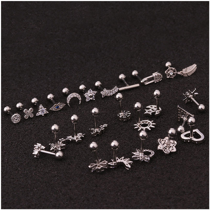 Single Gold Ear Studs – Dainty Sparkling Designs for Curated Piercings