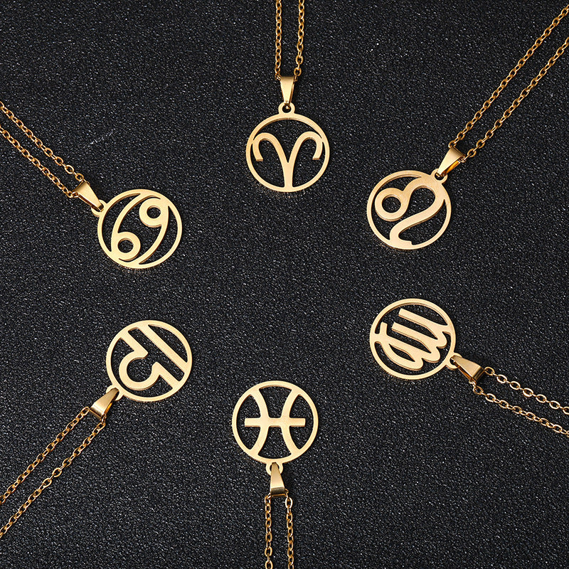 Elegant Zodiac Pendant Necklace – Personalised Star Sign Jewellery