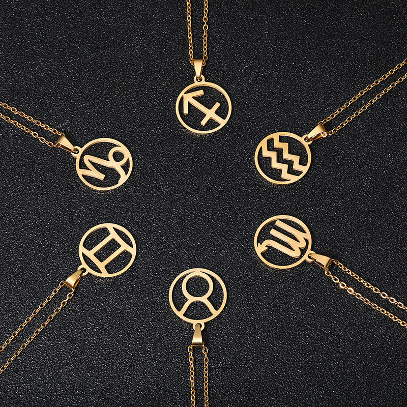 Elegant Zodiac Pendant Necklace – Personalised Star Sign Jewellery