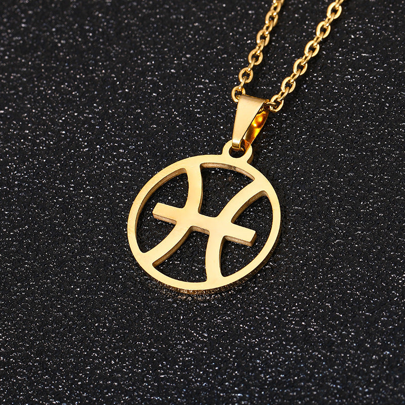 Elegant Zodiac Pendant Necklace – Personalised Star Sign Jewellery