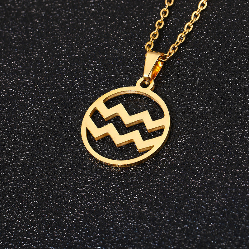 Elegant Zodiac Pendant Necklace – Personalised Star Sign Jewellery