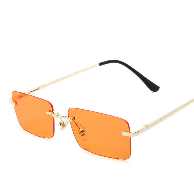 Fierce & Flirty Rimless Sunglasses – Double Pink Luxe Edition