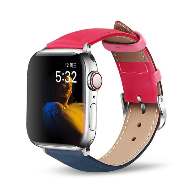 Elegant Leather Watch Strap for Women – Genuine Cowhide, Classic Buckle Styl