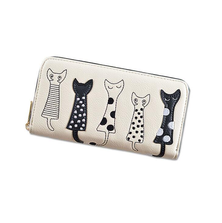 Playful Cats Long Wallet – A Touch of Whimsy for Cat Lovers