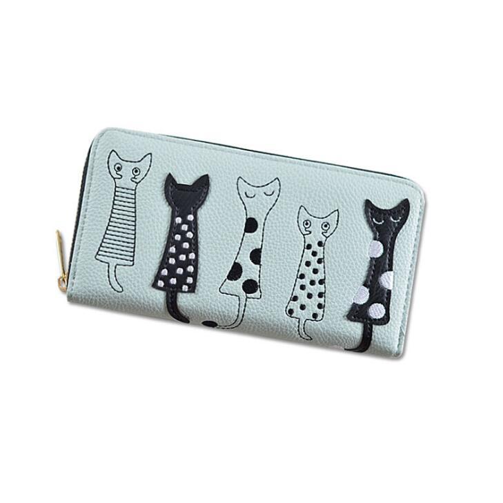 Playful Cats Long Wallet – A Touch of Whimsy for Cat Lovers