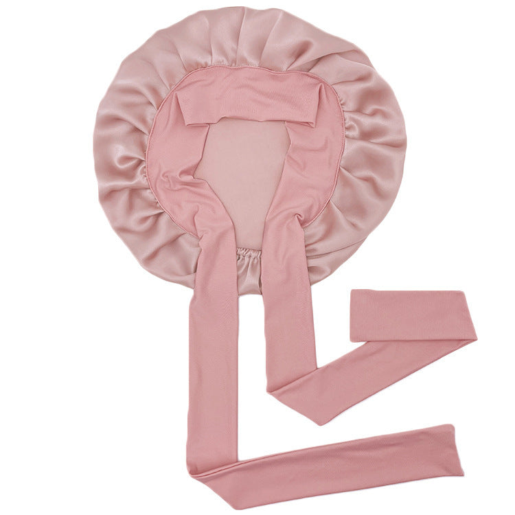 Luxury Single-Layer Satin Nightcap – Smooth, Breathable & Hair-Protective