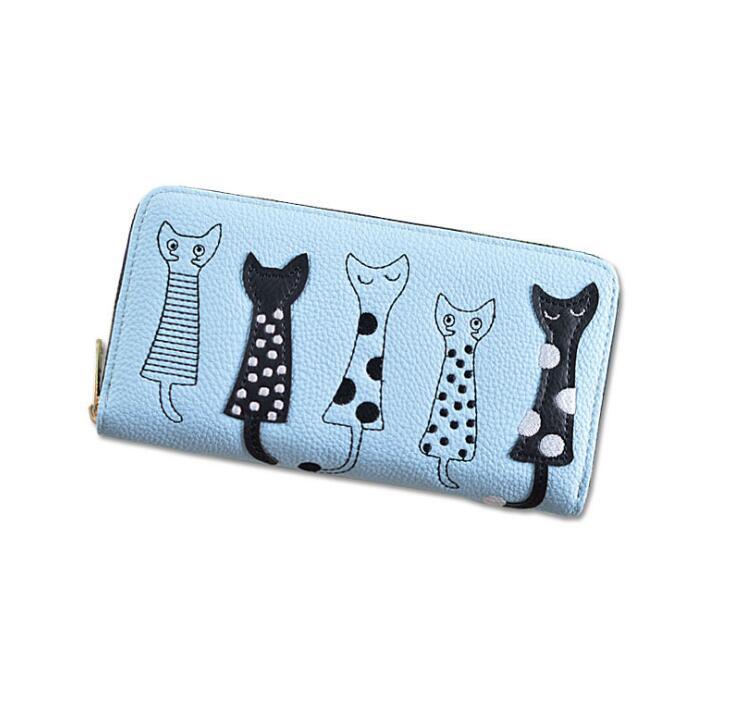 Playful Cats Long Wallet – A Touch of Whimsy for Cat Lovers