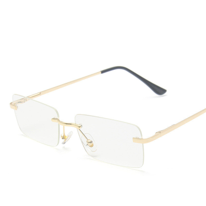 Fierce & Flirty Rimless Sunglasses – Double Pink Luxe Edition