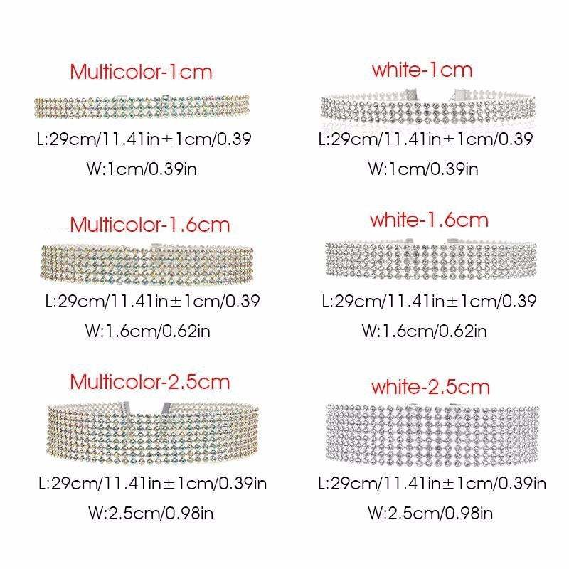 Glam Rhinestone Choker – Dazzling Crystal Necklace for Bold Women