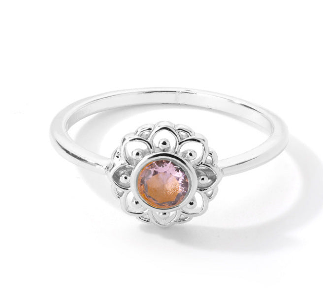 Golden Lotus Flower Ring – Elegant Stainless Steel Statement for Women