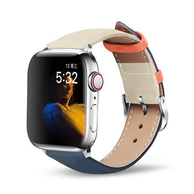 Elegant Leather Watch Strap for Women – Genuine Cowhide, Classic Buckle Styl