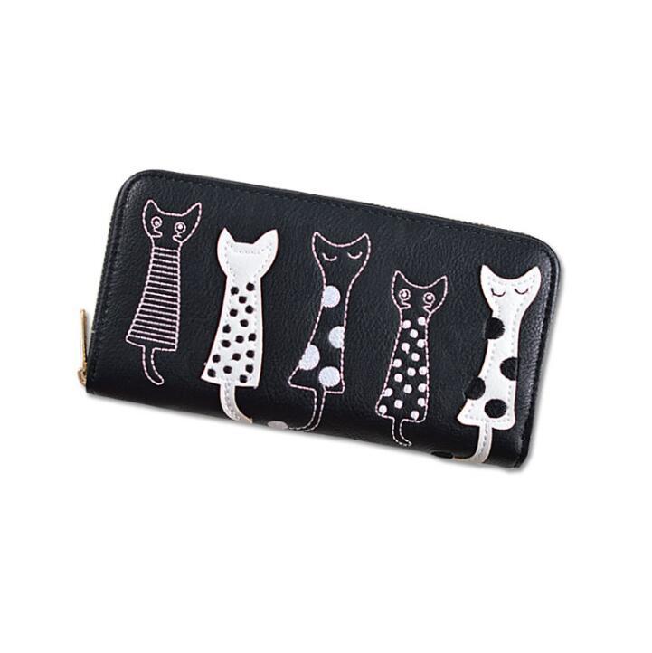 Playful Cats Long Wallet – A Touch of Whimsy for Cat Lovers