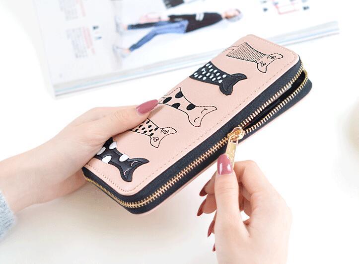Playful Cats Long Wallet – A Touch of Whimsy for Cat Lovers