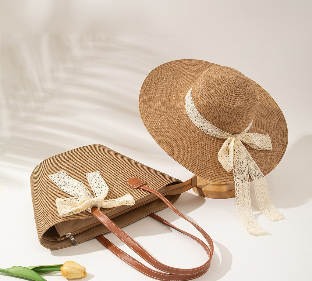 Seaside Straw Hat & Bag Set – Your Perfect Summer Holiday Essential