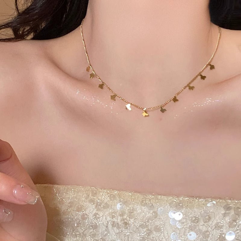 Delicate Gold Butterfly Necklace – Charming & Feminine Design