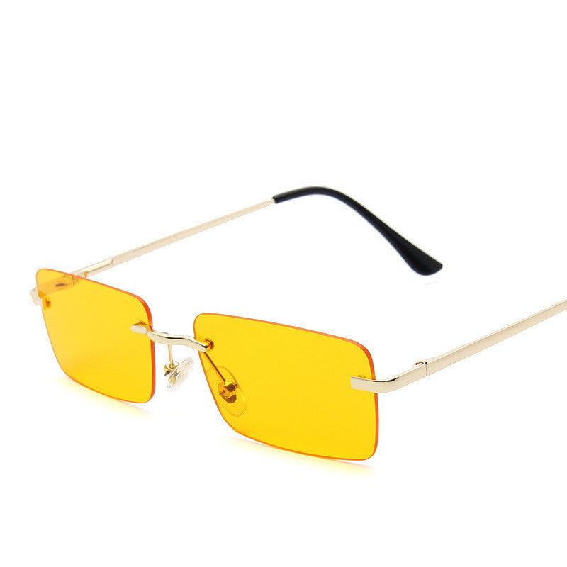 Fierce & Flirty Rimless Sunglasses – Double Pink Luxe Edition