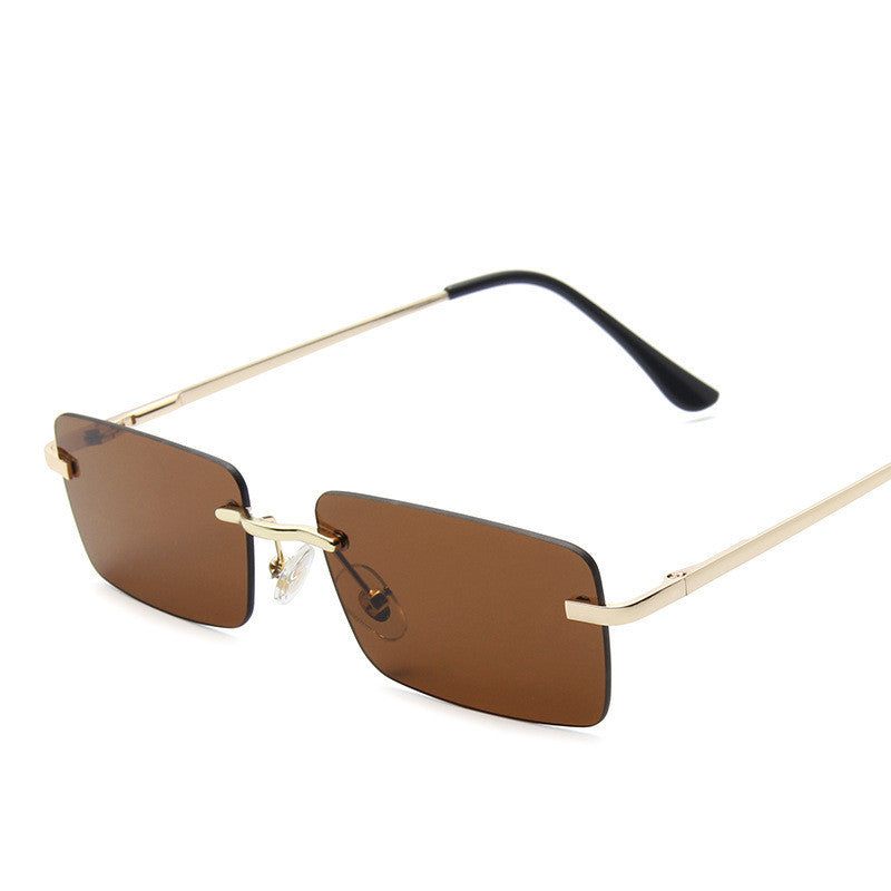 Fierce & Flirty Rimless Sunglasses – Double Pink Luxe Edition