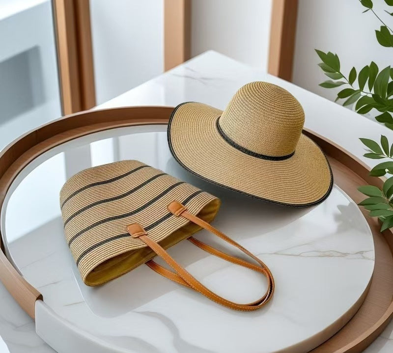 Seaside Straw Hat & Bag Set – Your Perfect Summer Holiday Essential