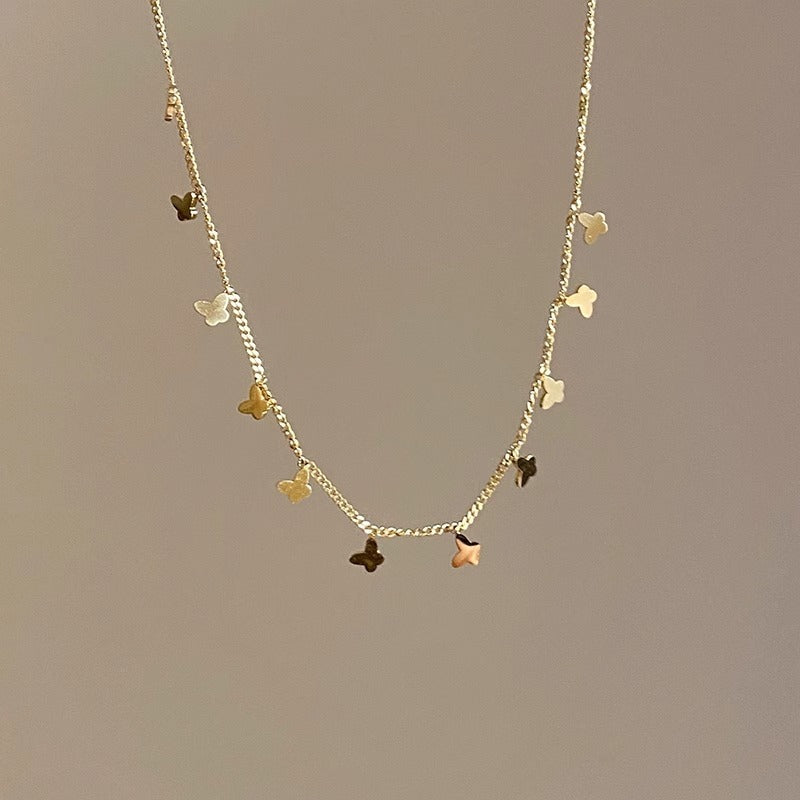 Delicate Gold Butterfly Necklace – Charming & Feminine Design