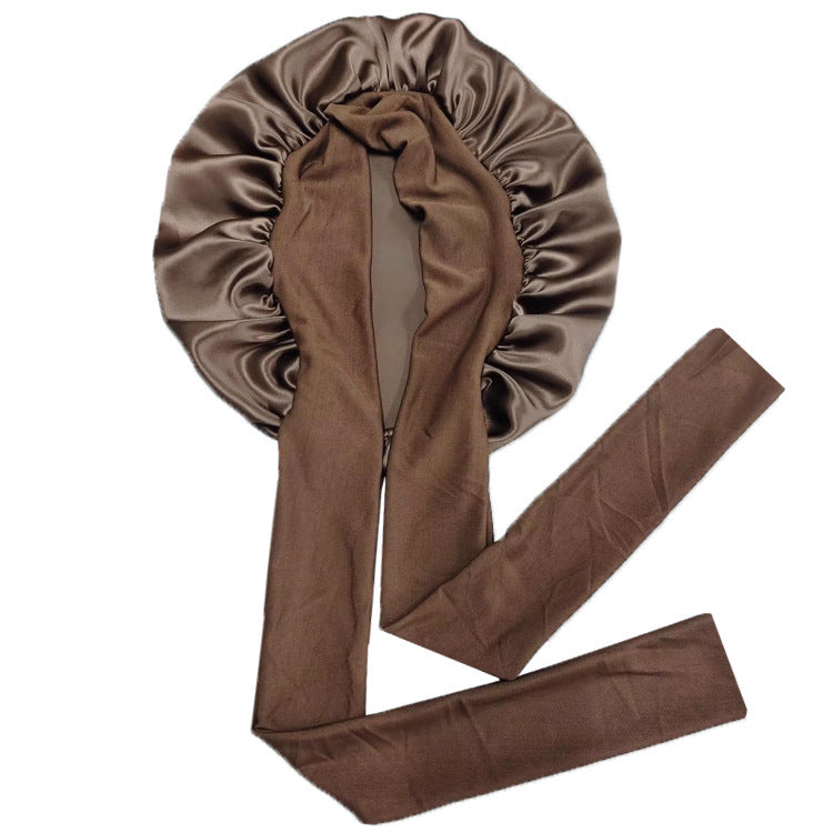 Luxury Single-Layer Satin Nightcap – Smooth, Breathable & Hair-Protective