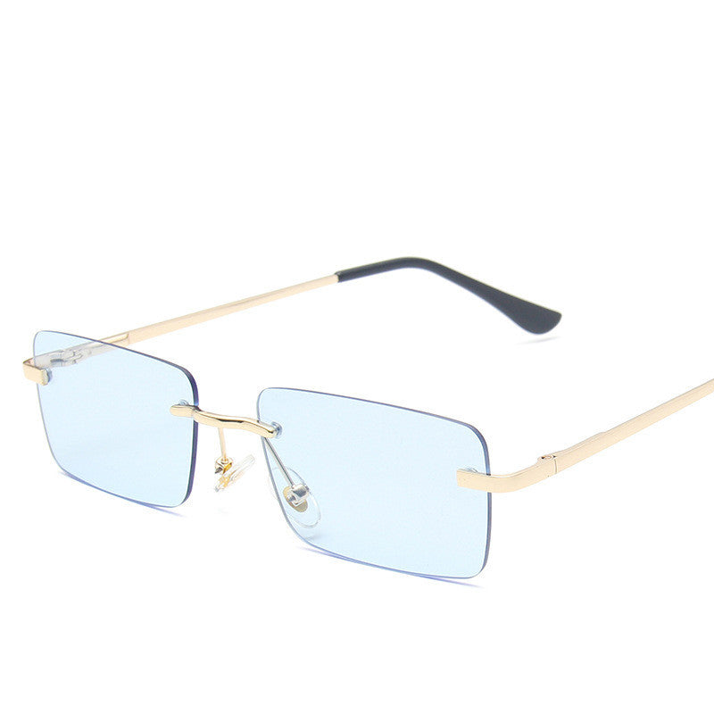Fierce & Flirty Rimless Sunglasses – Double Pink Luxe Edition