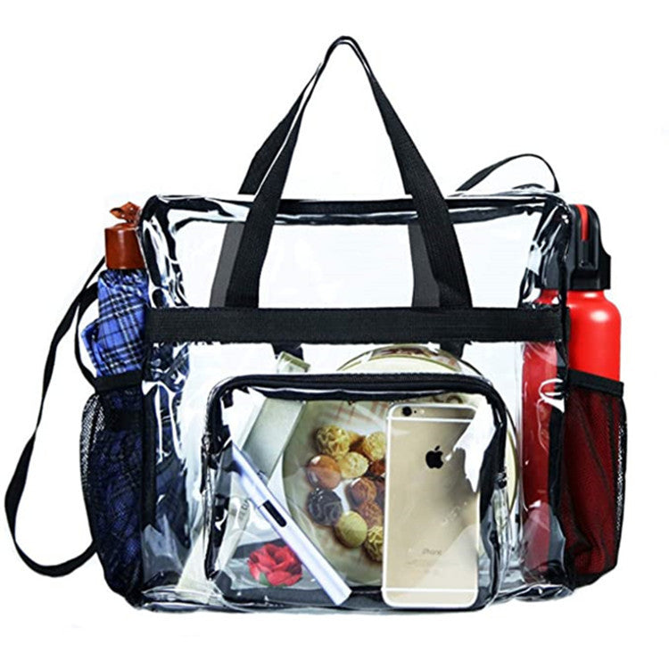 Clear Stadium-Approved Tote – Transparent Shoulder & Crossbody Bag for Everyday Use