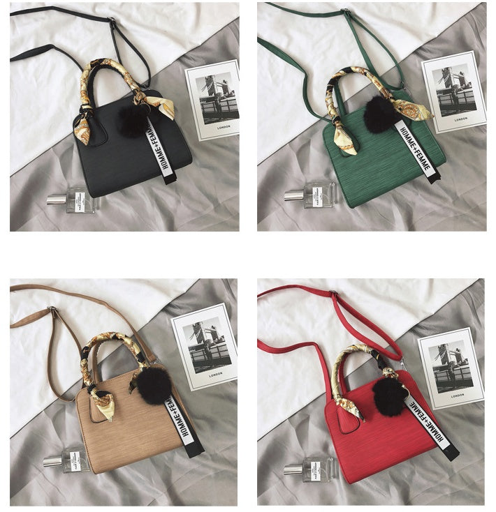 Elegant Ribbon Handle Handbag – Stylish Shoulder Bag for Everyday Chic