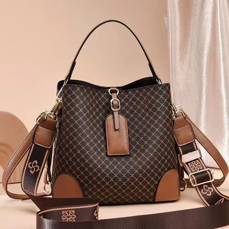 Luxury Patterned Tote – Large Capacity Handbag for Stylish Women