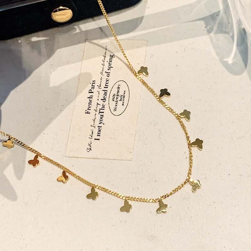 Delicate Gold Butterfly Necklace – Charming & Feminine Design