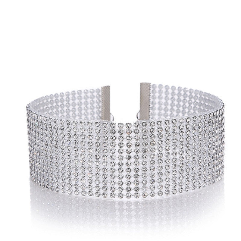 Glam Rhinestone Choker – Dazzling Crystal Necklace for Bold Women