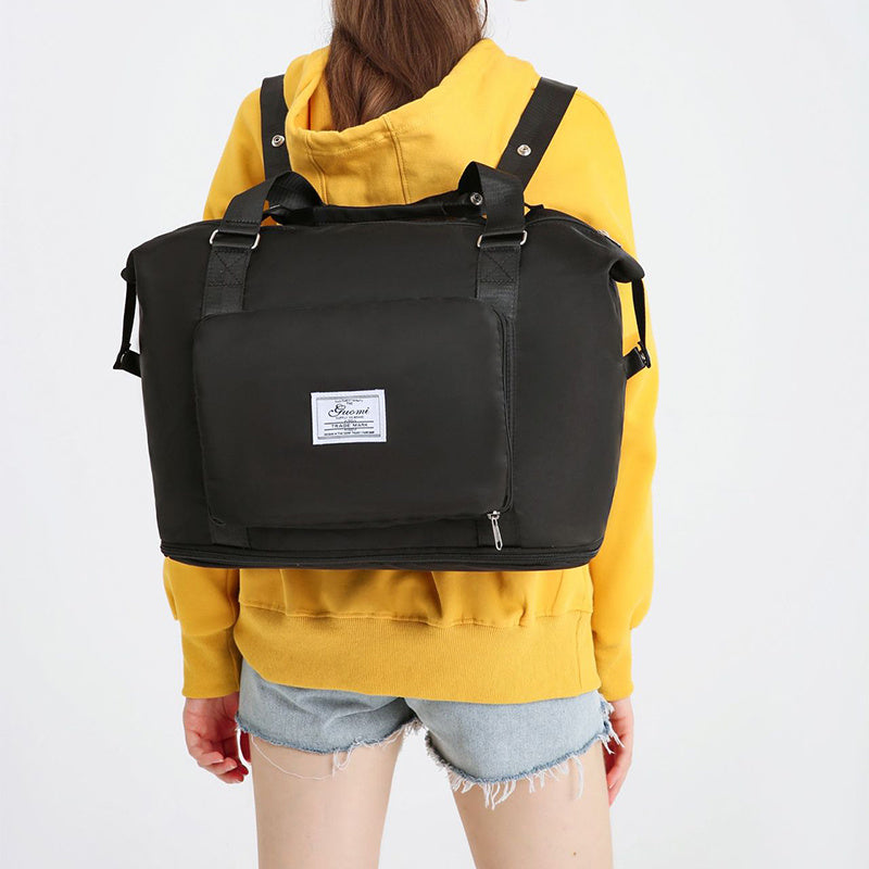 Multi-Pocket Foldable Travel Bag – Lightweight Weekender & Gym Tote for Women