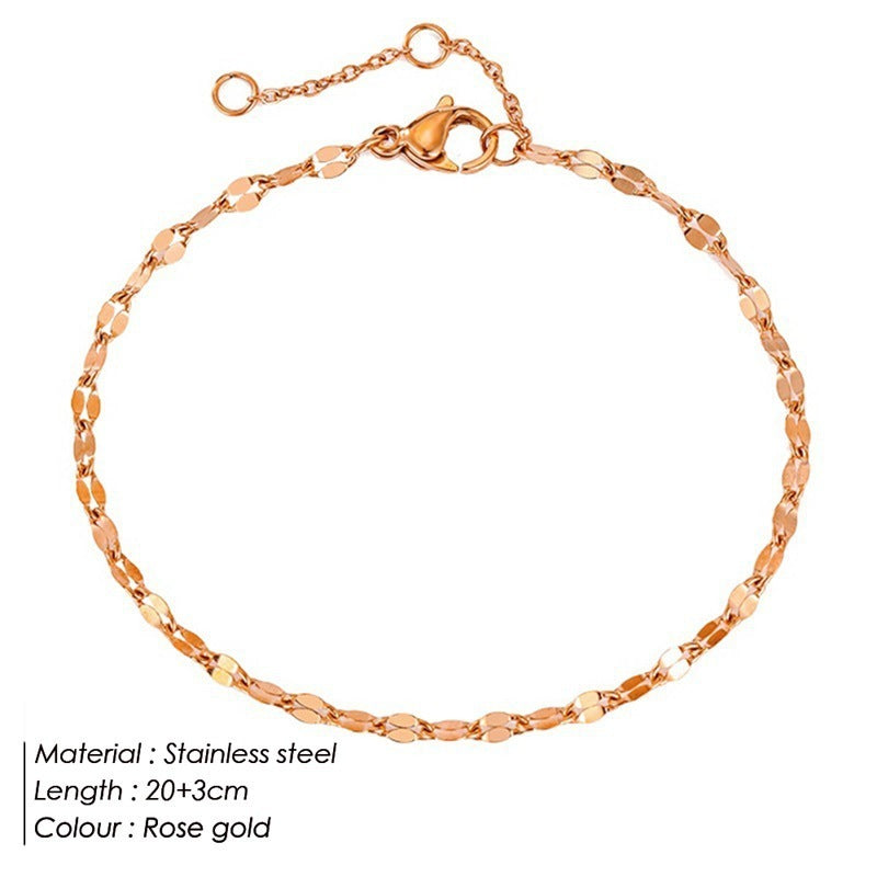 Delicate Gold Twist Anklet – Non-Fading Stainless Steel Elegance