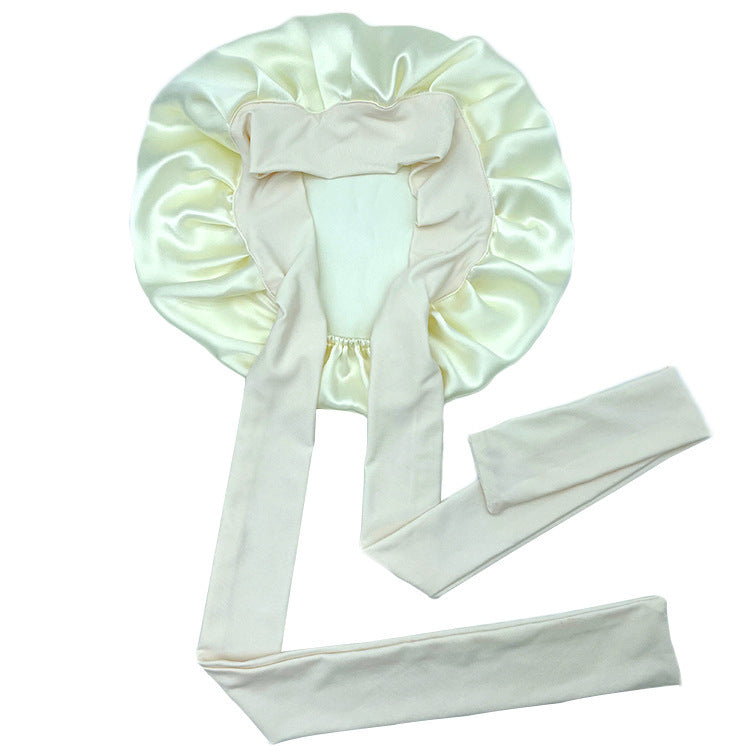 Luxury Single-Layer Satin Nightcap – Smooth, Breathable & Hair-Protective