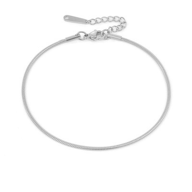 Minimalist Gold Stainless Steel Anklet – Adjustable & Everyday Chic