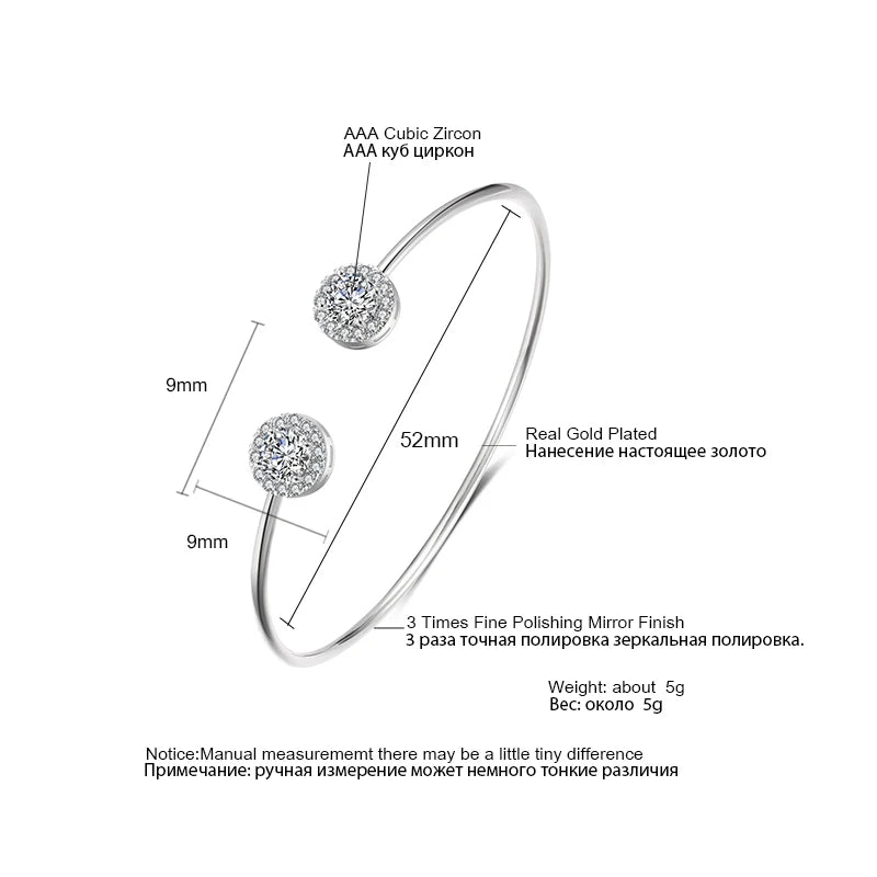 Nova Cuff Bracelet – Elegant Geometric Bangle for Women