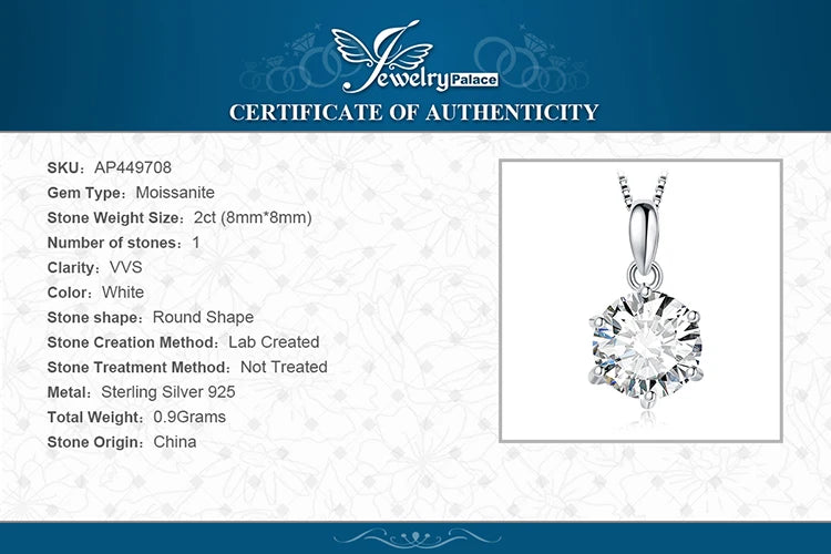 Moissanite Aura Pendant – Dazzling Elegance in Sterling Silver