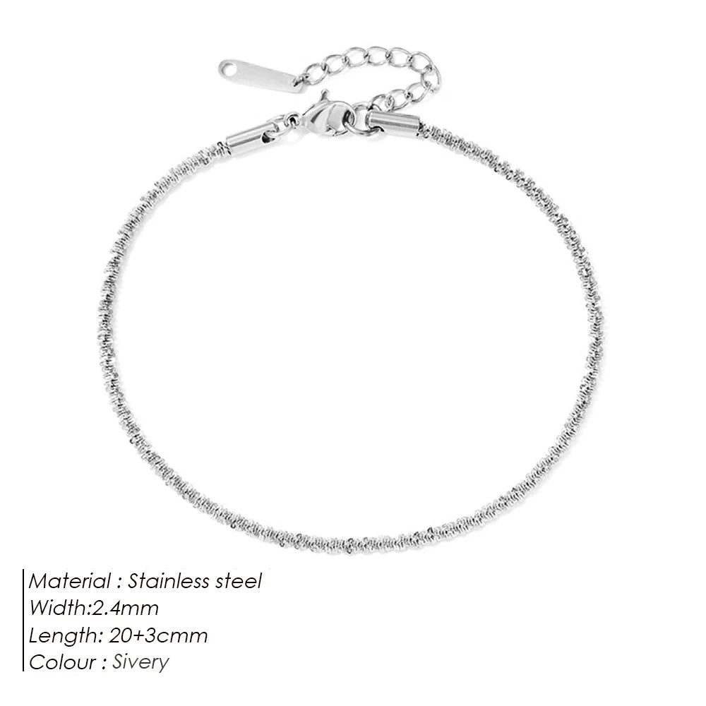Twist Barefoot Anklet – Minimalist Summer Style