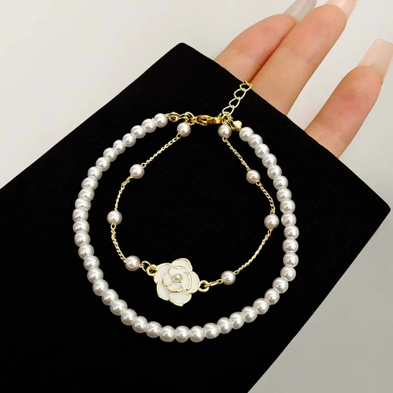 Camellia Pearl Bracelet