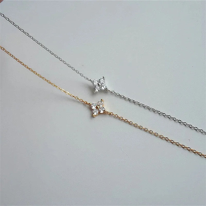 Elara Flower Bracelet – Delicate Crystal Design with Free UK Shipping