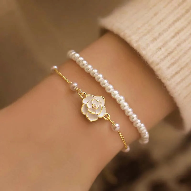 Camellia Pearl Bracelet
