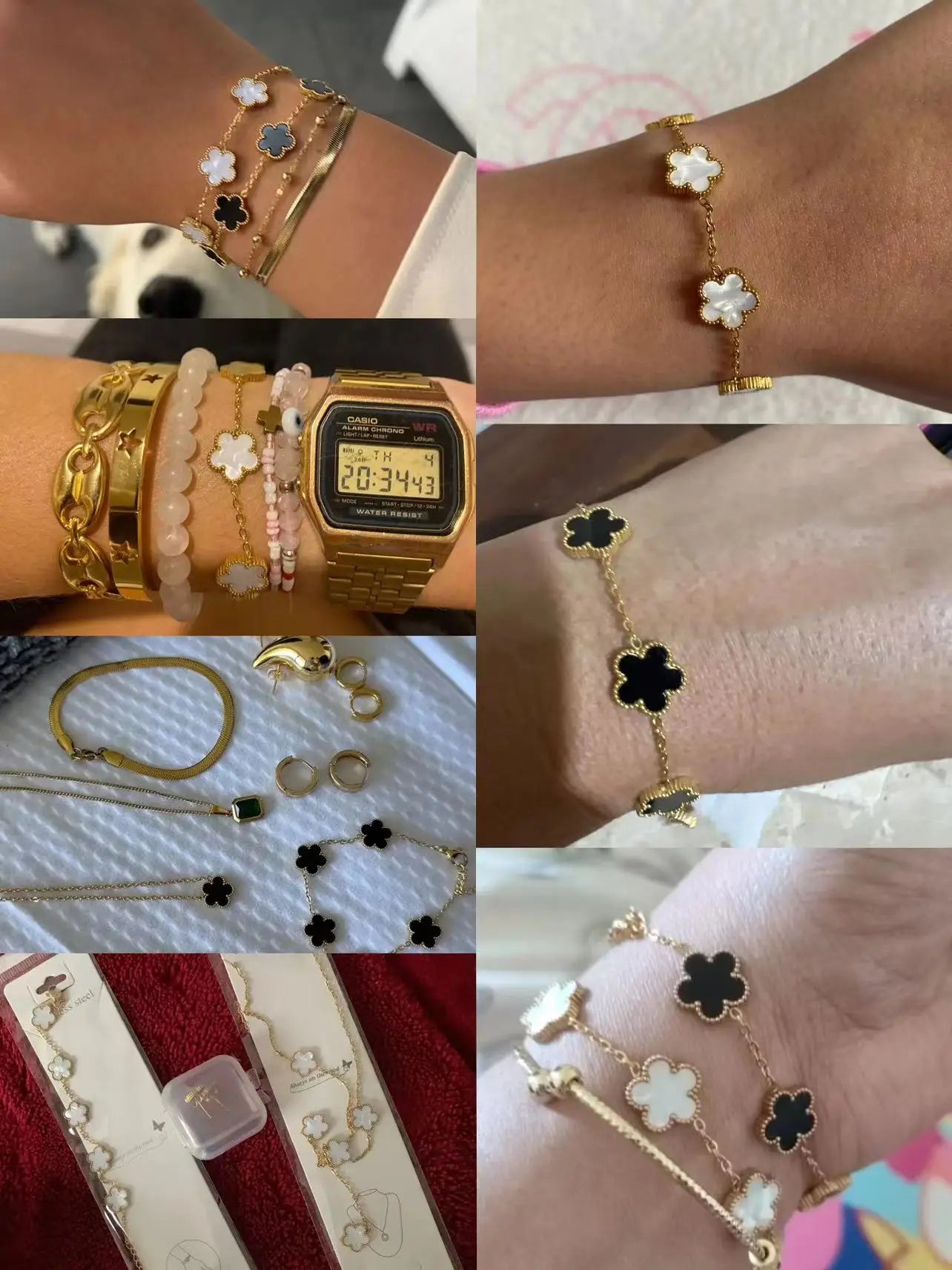 Clover Bloom Jewellery – Elegant Lucky Charm Set for Women