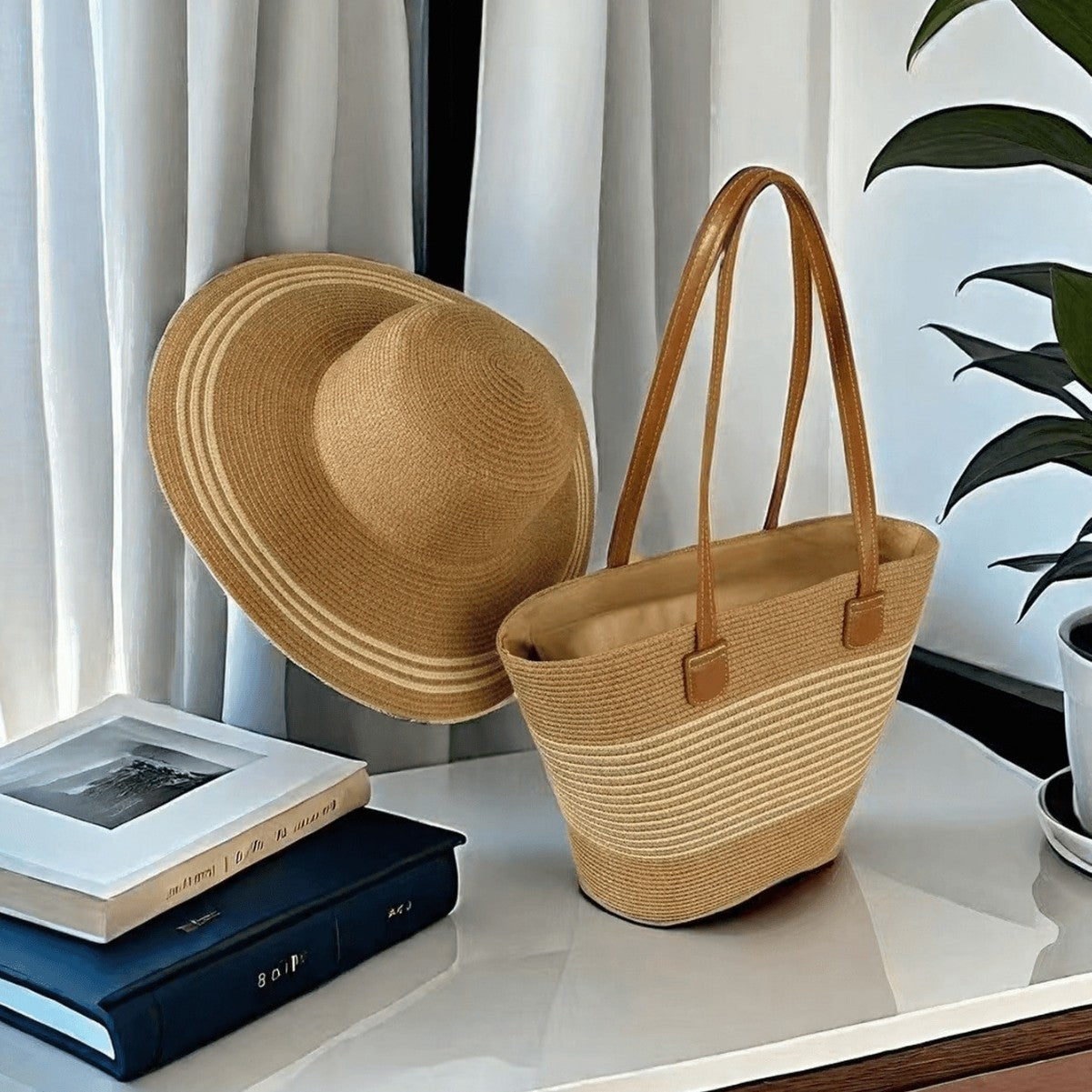 Seaside Straw Hat & Bag Set – Your Perfect Summer Holiday Essential